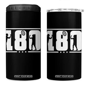 Darts 180 Max Score Player 4 in 1 Can Cooler Tumbler Darts Fan Gift TS12 One Size: 16 oz Black Print Your Wear