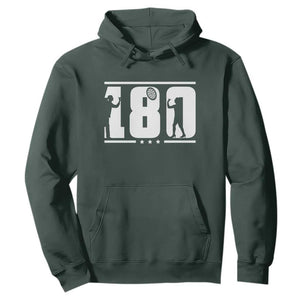 Darts 180 Max Score Player Hoodie Darts Fan Gift TS12 Dark Forest Green Print Your Wear