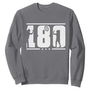 Darts 180 Max Score Player Sweatshirt Darts Fan Gift TS12 Charcoal Print Your Wear