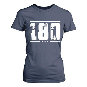 Darts 180 Max Score Player T Shirt For Women Darts Fan Gift TS12 Navy Print Your Wear