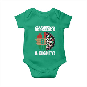 One Hundred And Eighty Baby Onesie Funny Darts Player Gift TS12 Irish Green Print Your Wear