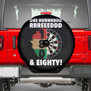 One Hundred And Eighty Spare Tire Cover Funny Darts Player Gift TS12 Black Print Your Wear