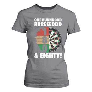 One Hundred And Eighty T Shirt For Women Funny Darts Player Gift TS12 Charcoal Print Your Wear