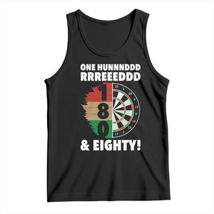 One Hundred And Eighty Tank Top Funny Darts Player Gift TS12 Black Print Your Wear