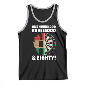 One Hundred And Eighty Tank Top Funny Darts Player Gift TS12 Black Athletic Heather Print Your Wear
