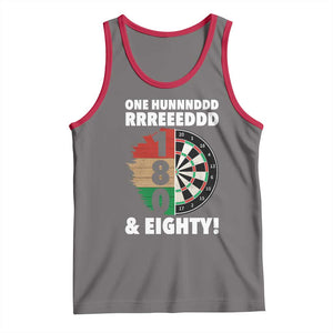 One Hundred And Eighty Tank Top Funny Darts Player Gift TS12 Deep Heather Red Print Your Wear