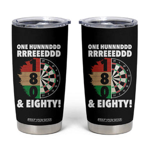 One Hundred And Eighty Tumbler Cup Funny Darts Player Gift TS12 Black Print Your Wear