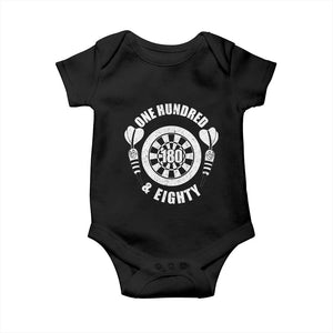 Triple 20 Master Dartist Gift Baby Onesie One Hundred And Eighty TS12 Black Print Your Wear