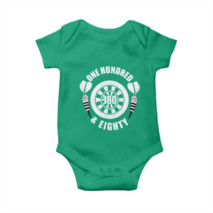 Triple 20 Master Dartist Gift Baby Onesie One Hundred And Eighty TS12 Irish Green Print Your Wear