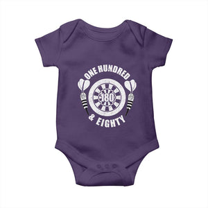 Triple 20 Master Dartist Gift Baby Onesie One Hundred And Eighty TS12 Purple Print Your Wear