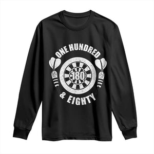 Triple 20 Master Dartist Gift Long Sleeve Shirt One Hundred And Eighty TS12 Black Print Your Wear