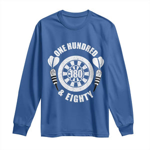 Triple 20 Master Dartist Gift Long Sleeve Shirt One Hundred And Eighty TS12 Royal Blue Print Your Wear