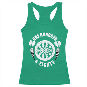 Triple 20 Master Dartist Gift Racerback Tank Top One Hundred And Eighty TS12 Irish Green Print Your Wear