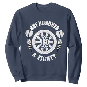 Triple 20 Master Dartist Gift Sweatshirt One Hundred And Eighty TS12 Navy Print Your Wear