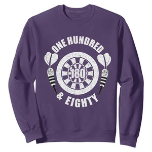 Triple 20 Master Dartist Gift Sweatshirt One Hundred And Eighty TS12 Purple Print Your Wear