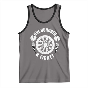 Triple 20 Master Dartist Gift Tank Top One Hundred And Eighty TS12 Deep Heather Black Print Your Wear