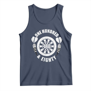 Triple 20 Master Dartist Gift Tank Top One Hundred And Eighty TS12 Navy Print Your Wear
