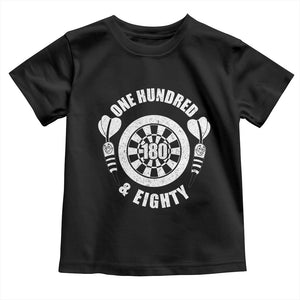 Triple 20 Master Dartist Gift Toddler T Shirt One Hundred And Eighty TS12 Black Print Your Wear