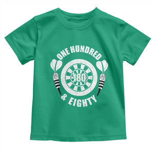 Triple 20 Master Dartist Gift Toddler T Shirt One Hundred And Eighty TS12 Irish Green Print Your Wear