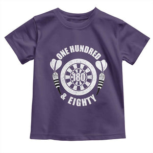 Triple 20 Master Dartist Gift Toddler T Shirt One Hundred And Eighty TS12 Purple Print Your Wear