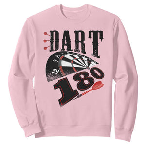 Max Score 180 Darts Lover Sweatshirt Darts Team Party Gift TS12 Light Pink Print Your Wear