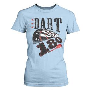 Max Score 180 Darts Lover T Shirt For Women Darts Team Party Gift TS12 Light Blue Print Your Wear