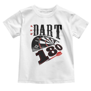 Max Score 180 Darts Lover Toddler T Shirt Darts Team Party Gift TS12 White Print Your Wear