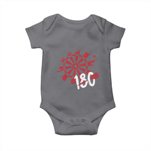 Triple 20 Master Dartist Baby Onesie Funny Pub Games Drinking Gift TS12 Charcoal Print Your Wear