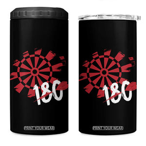 Triple 20 Master Dartist 4 in 1 Can Cooler Tumbler Funny Pub Games Drinking Gift TS12 One Size: 16 oz Black Print Your Wear