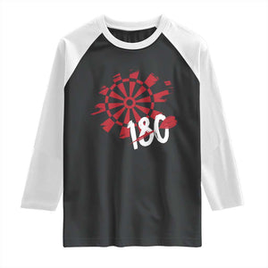 Triple 20 Master Dartist Raglan Shirt Funny Pub Games Drinking Gift - Print Your Wear