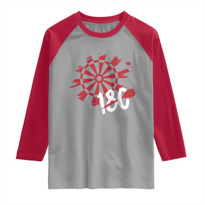 Triple 20 Master Dartist Raglan Shirt Funny Pub Games Drinking Gift TS12 Sport Gray Red Print Your Wear