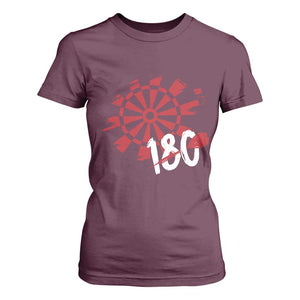Triple 20 Master Dartist T Shirt For Women Funny Pub Games Drinking Gift TS12 Maroon Print Your Wear