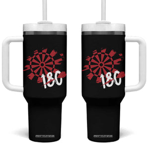Triple 20 Master Dartist Tumbler With Handle Funny Pub Games Drinking Gift TS12 One Size: 40 oz Black Print Your Wear