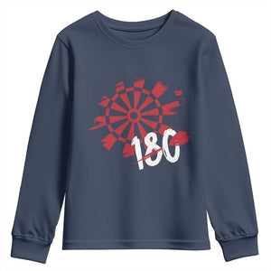Triple 20 Master Dartist Youth Sweatshirt Funny Pub Games Drinking Gift TS12 Navy Print Your Wear