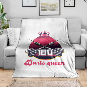 Darts Queen 180 Max Score Throw Blanket Funny Bullseye Shooter Gift TS12 Print Your Wear