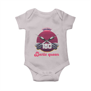 Darts Queen 180 Max Score Baby Onesie Funny Bullseye Shooter Gift TS12 Ice Gray Print Your Wear