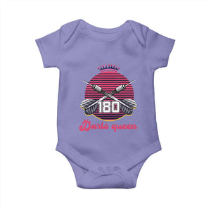 Darts Queen 180 Max Score Baby Onesie Funny Bullseye Shooter Gift TS12 Violet Print Your Wear