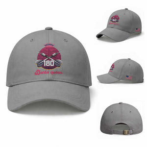Darts Queen 180 Max Score Baseball Cap Funny Bullseye Shooter Gift TS12 Baseball Cap Universal Fit Sport Gray Print Your Wear