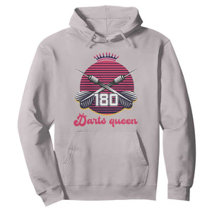 Darts Queen 180 Max Score Hoodie Funny Bullseye Shooter Gift TS12 Ice Gray Print Your Wear