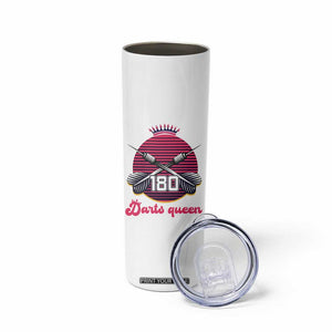 Darts Queen 180 Max Score Skinny Tumbler Funny Bullseye Shooter Gift TS12 Print Your Wear