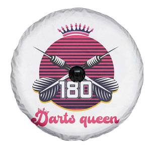 Darts Queen 180 Max Score Spare Tire Cover Funny Bullseye Shooter Gift TS12 Print Your Wear