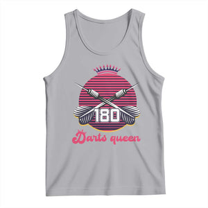 Darts Queen 180 Max Score Tank Top Funny Bullseye Shooter Gift TS12 Athletic Heather Print Your Wear