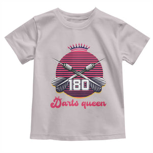 Darts Queen 180 Max Score Toddler T Shirt Funny Bullseye Shooter Gift TS12 Ice Gray Print Your Wear
