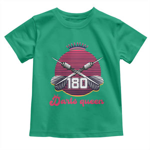 Darts Queen 180 Max Score Toddler T Shirt Funny Bullseye Shooter Gift TS12 Irish Green Print Your Wear
