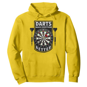 Darts Makes Everything Better Hoodie Darts Lover Gift TS12 Daisy Print Your Wear