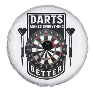 Darts Makes Everything Better Spare Tire Cover Darts Lover Gift TS12 Print Your Wear