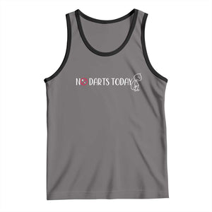 No Dart Today Tank Top Funny Dart Player Gift TS12 Deep Heather Black Print Your Wear