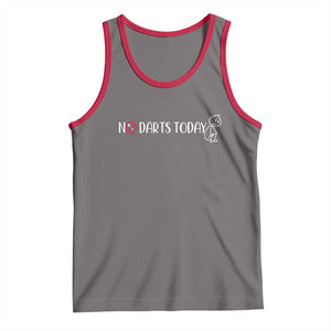 No Dart Today Tank Top Funny Dart Player Gift TS12 Deep Heather Red Print Your Wear
