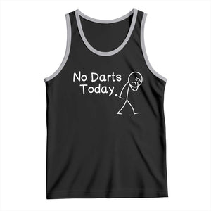 Funny No Dart Today Tank Top Darts Enthusiast Gift TS12 Black Athletic Heather Print Your Wear