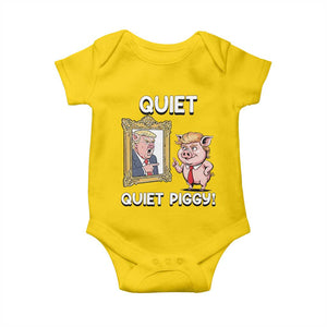 Resistance Movement Quiet Quiet Piggy Baby Onesie Funny Pig Political - Print Your Wear